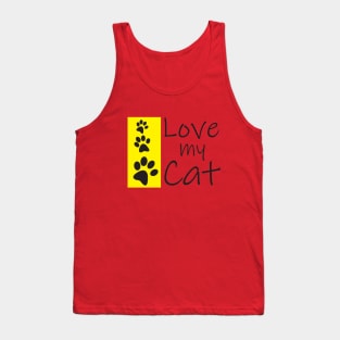 I love my Cat T-shirt cat lovers Tank Top